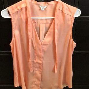 Guess orange blouse size small